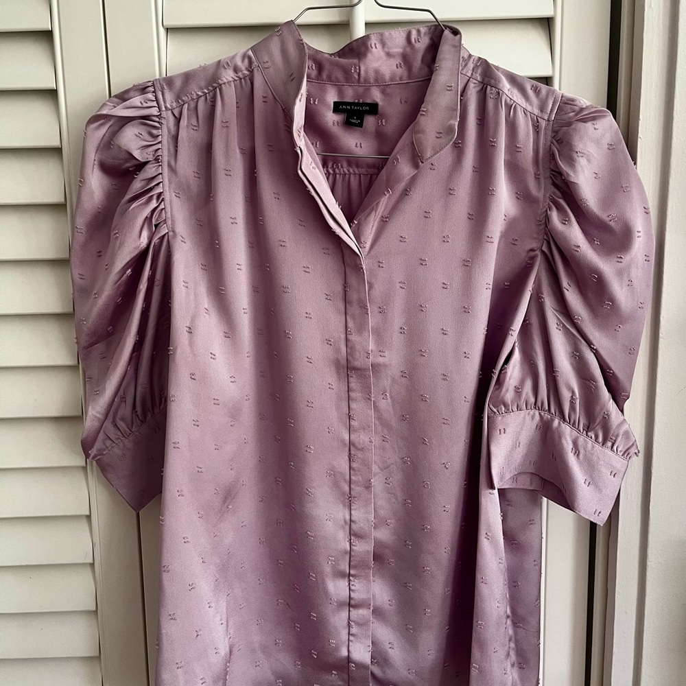 Ann Taylor Purple Blouse